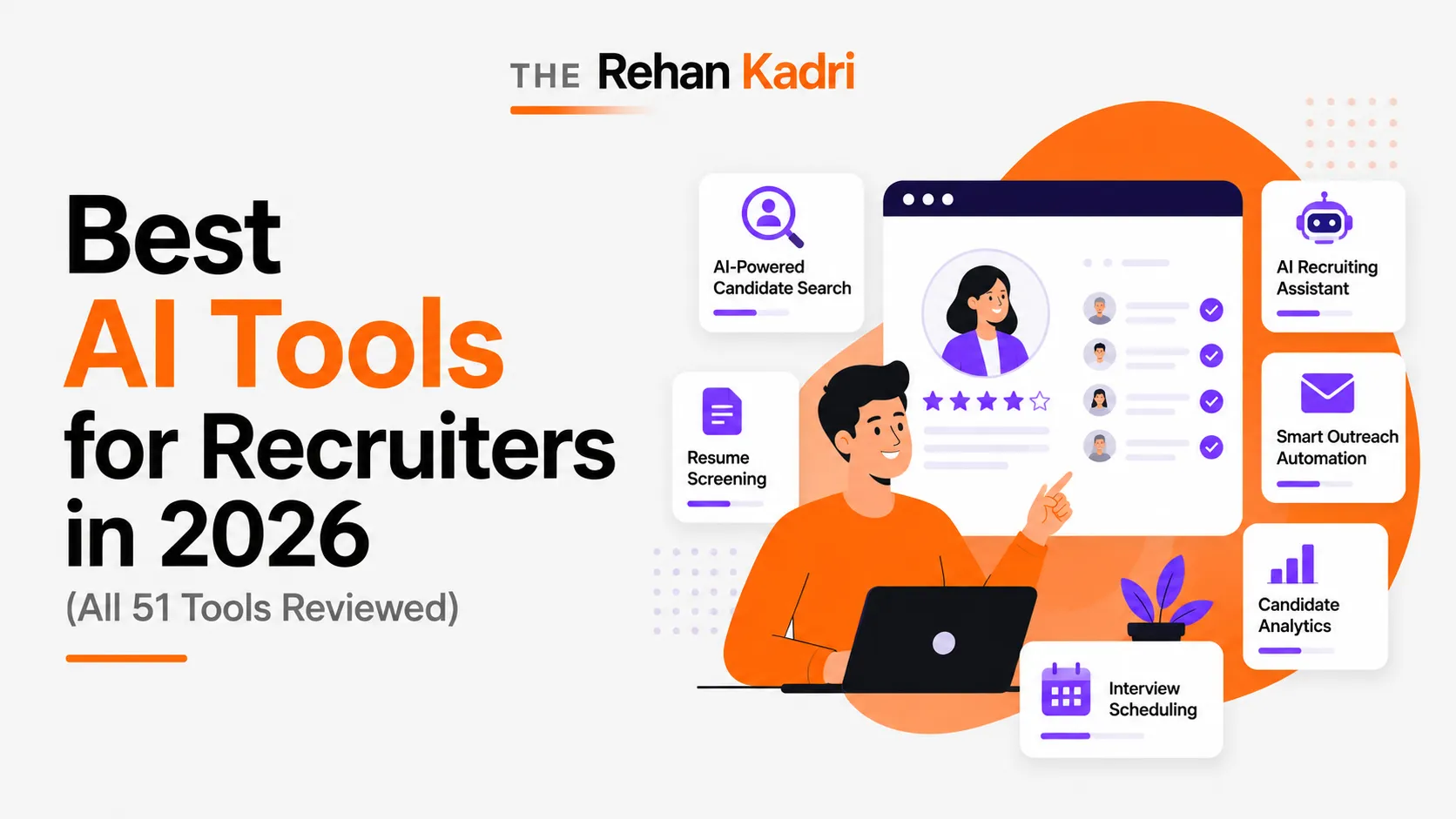 Meilleurs outils d'IA pour les recruteurs en 2026 (Tous les 51 outils examinés)