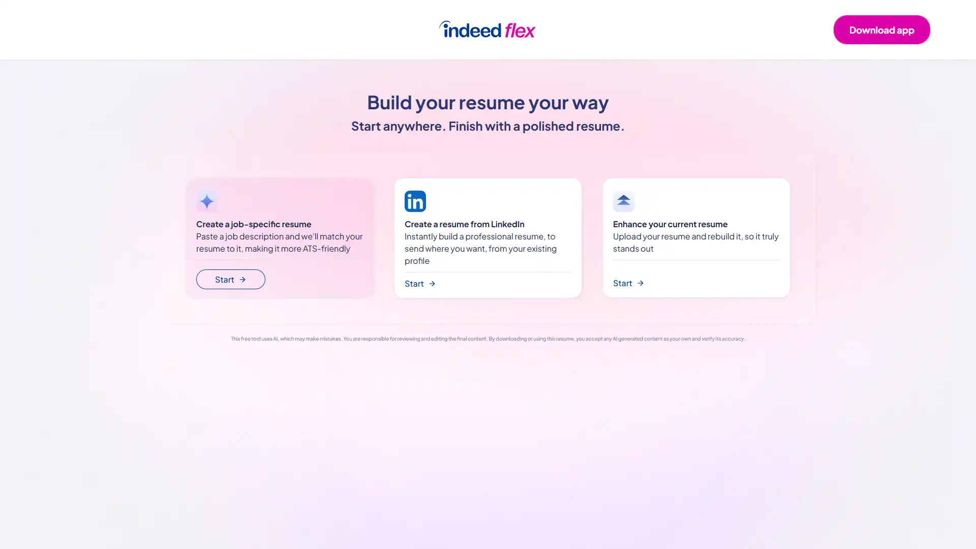 43. Indeed Resume Builder screenshot