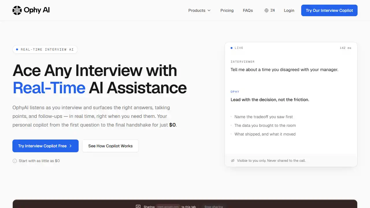 9. OphyAI screenshot