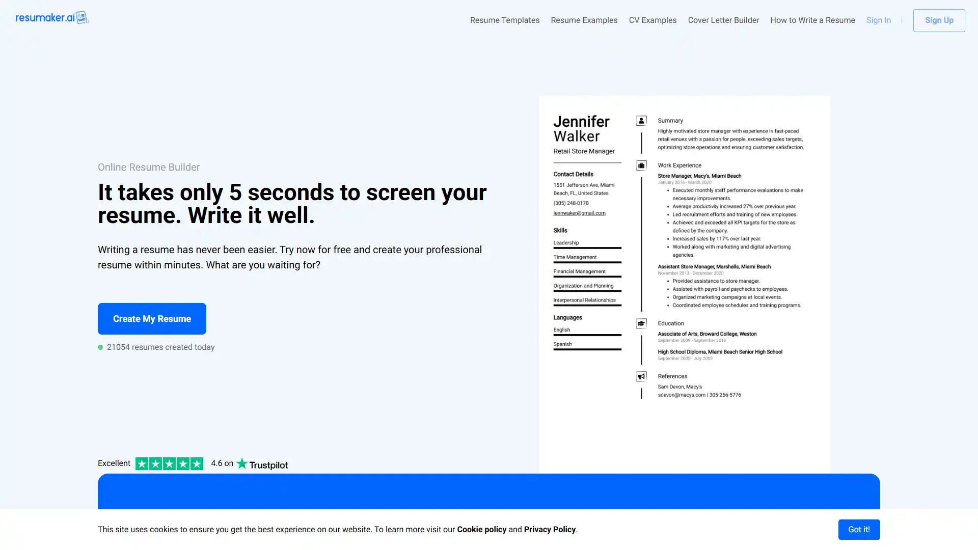 27. Resumaker.ai screenshot
