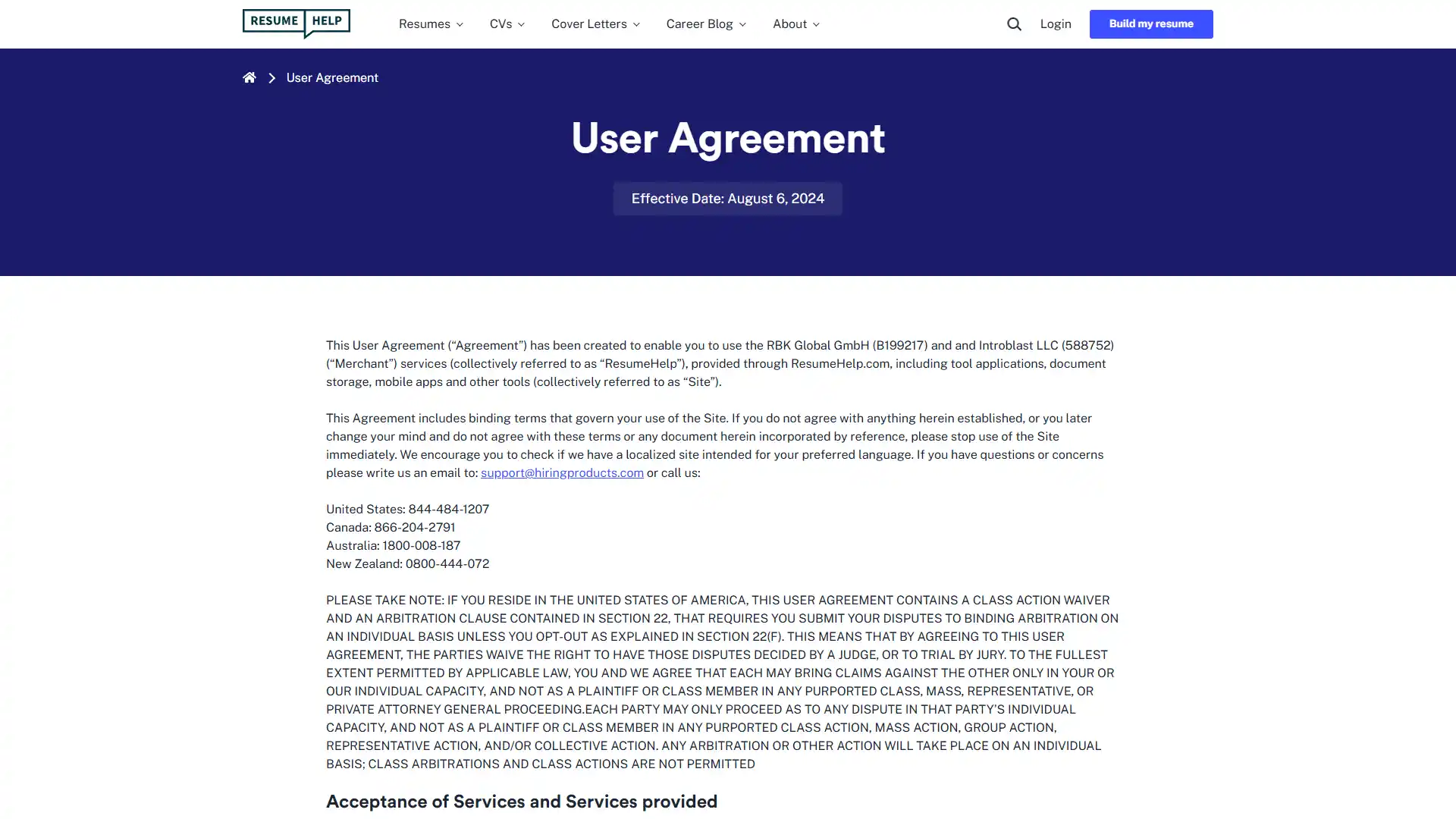 47. ResumeHelp screenshot
