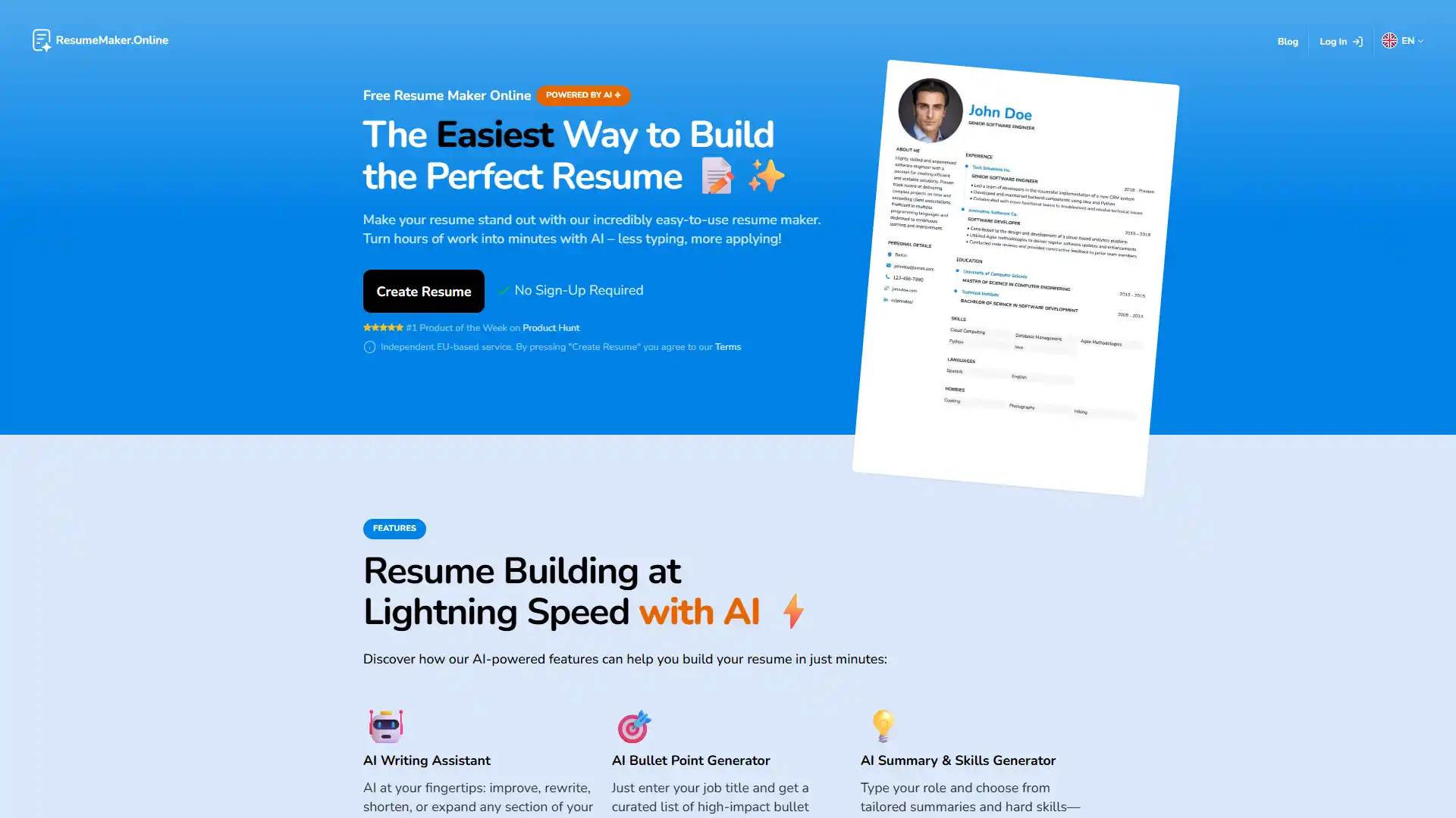 35. ResumeMaker.Online screenshot