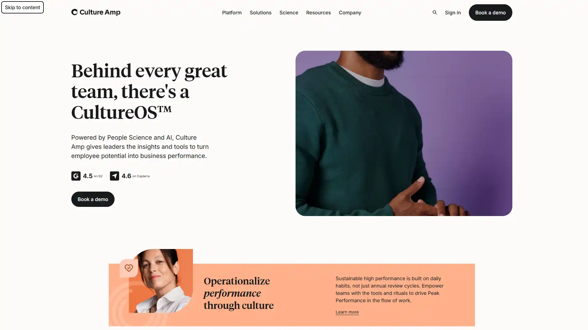 25. Culture Amp screenshot