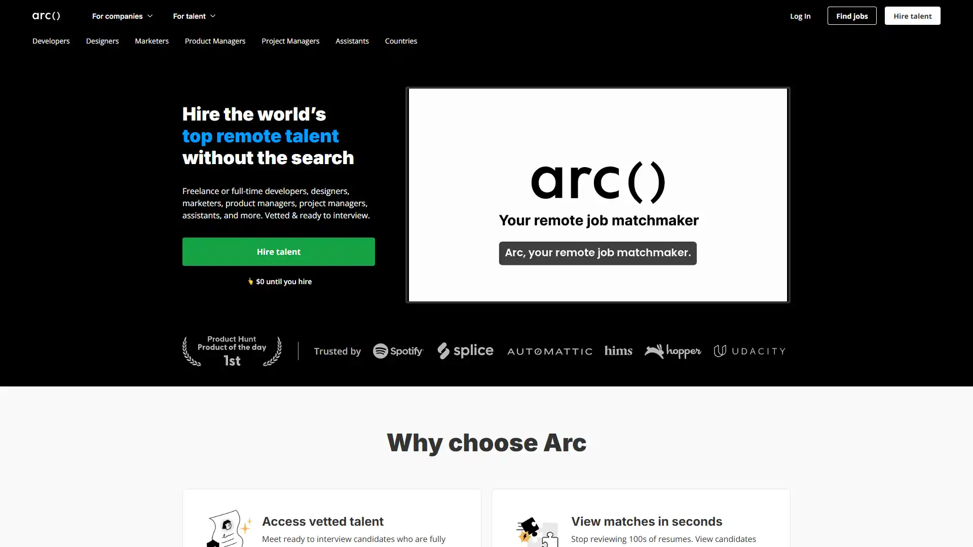 36. Arc.dev screenshot